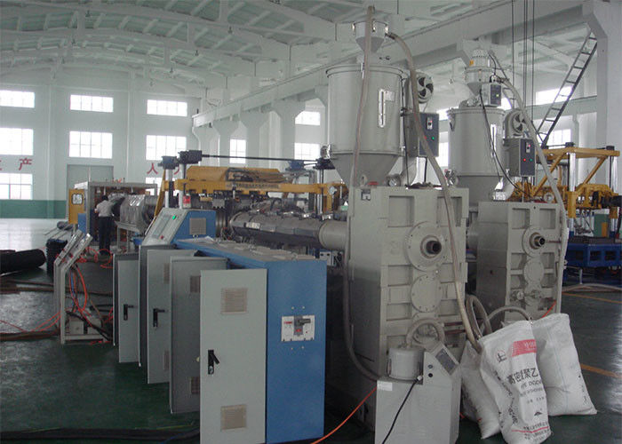 এইচডিপিই পিপি ডিডাব্লুসি সিমেনস এইচএমআই সিস্টেম সহ ডাবল ওয়াল rugেউখেলান পাইপ যন্ত্রপাতি