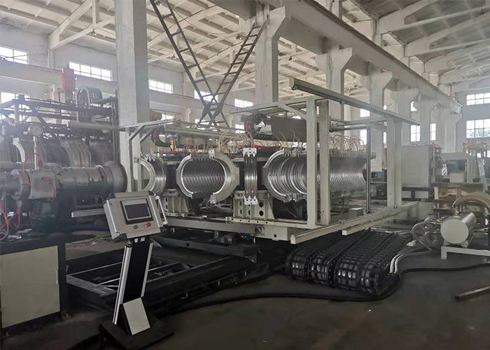 হাই স্পিড পিপি পিই সিঙ্গেল ওয়াল ডাবল ওয়াল ঢেউতোলা পাইপ এক্সট্রুডার মেকিং মেশিন