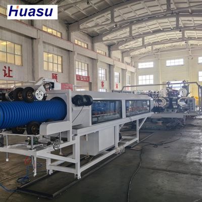 High Speed Production DWC Pipe Extrusion Line Low Energy Consumption and Double-wall Socket Joint Expansion Mode