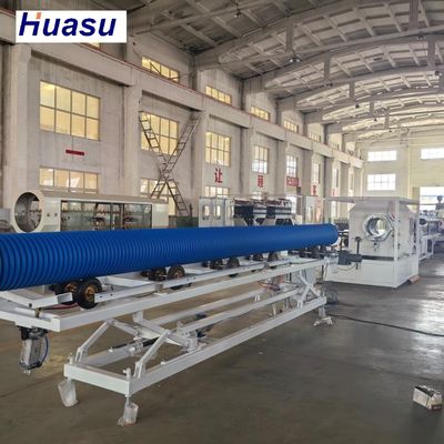 Advanced Double Wall Corrugated Pipe Extrusion Line with Helical Gear and Belling-on-line Expansion Mode Featuring High Quality Alloy Steel Die Head