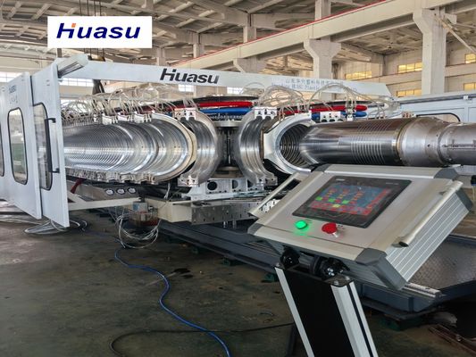 PVC Corrugated Pipe Machines / Production Line For Size From 32mm Id Up 1600mm Od