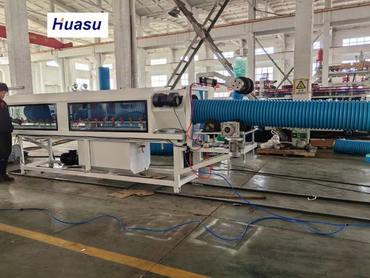 DWC Pipe Extrusion Line with 32-1600mm Cutting Diameter Featuring Siemens PLC Technology and Online Belling for PVC PE MPP PA HDPE Corrugated Pipes