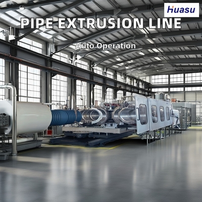 HDPE MPP PE PVC Double Wall Corrugated Pipe Extrusion Line 500-2000Kg/h