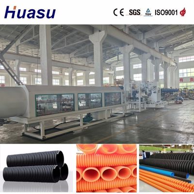Horizontal Structure Double Wall Corrugated Pipe Making Machine with 60-2000kg/h Capacity and High Productivity