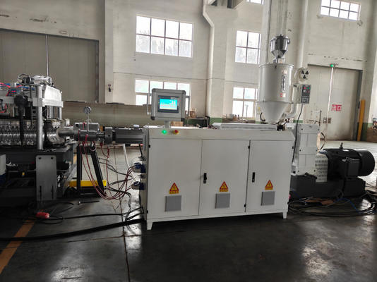 Double Wall Corrugated Pipe Extrusion Line with 1 Set Water Cooling Tank HV>740 Barrel Screw and 1 Year Warranty