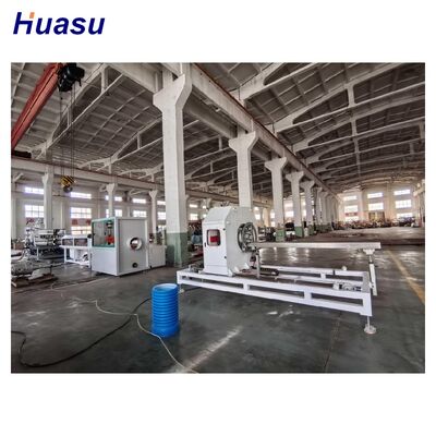 HDPE Corrugated Pipe Extrusion Line with PLC Control Touch Screen High Productivity Automatic Computerized for Large Scale Production