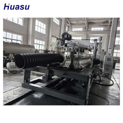 Automatic And Computerized HDPE Pipe Extrusion Line For Double Wall Corrugated Pipe With PLC Control