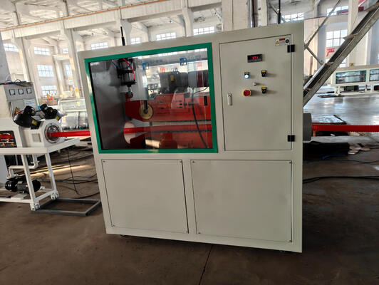 PLC Control System Single Wall Corrugated Pipe Extrusion Line with Siemens Main Motor and Water Cooling