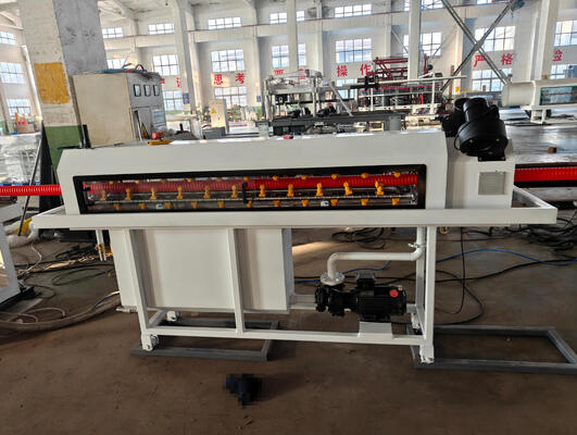Water Cooling Single Wall Corrugated Pipe Extrusion Line with Siemens Main Motor and PLC Control System