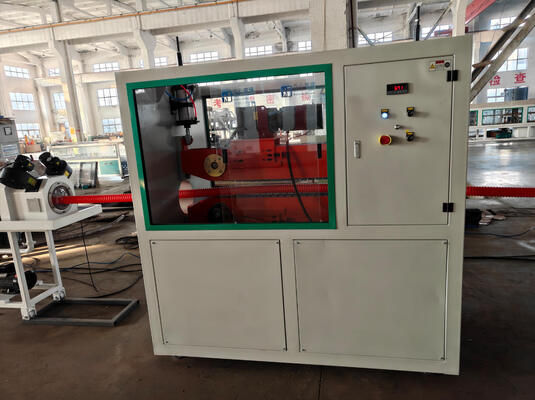 Siemens Main Motor Single Wall Corrugated Pipe Extrusion Line with PLC Control System and Water Cooling