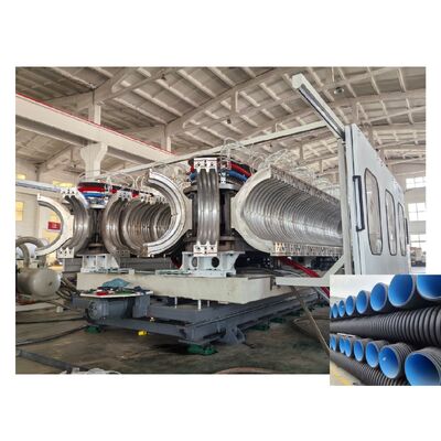 Double Wall Corrugated Pipe Extrusion Line HDPE Double Wall Corrugated Pipe Extrusion Line Diameter 32-1600mm Pipe Production Line