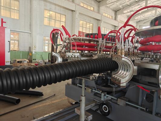 Single Wall Corrugated Pipe Machine Corrugated Pipe Production Line Utilizing Single Screw for and Stable Pipe Extrusion